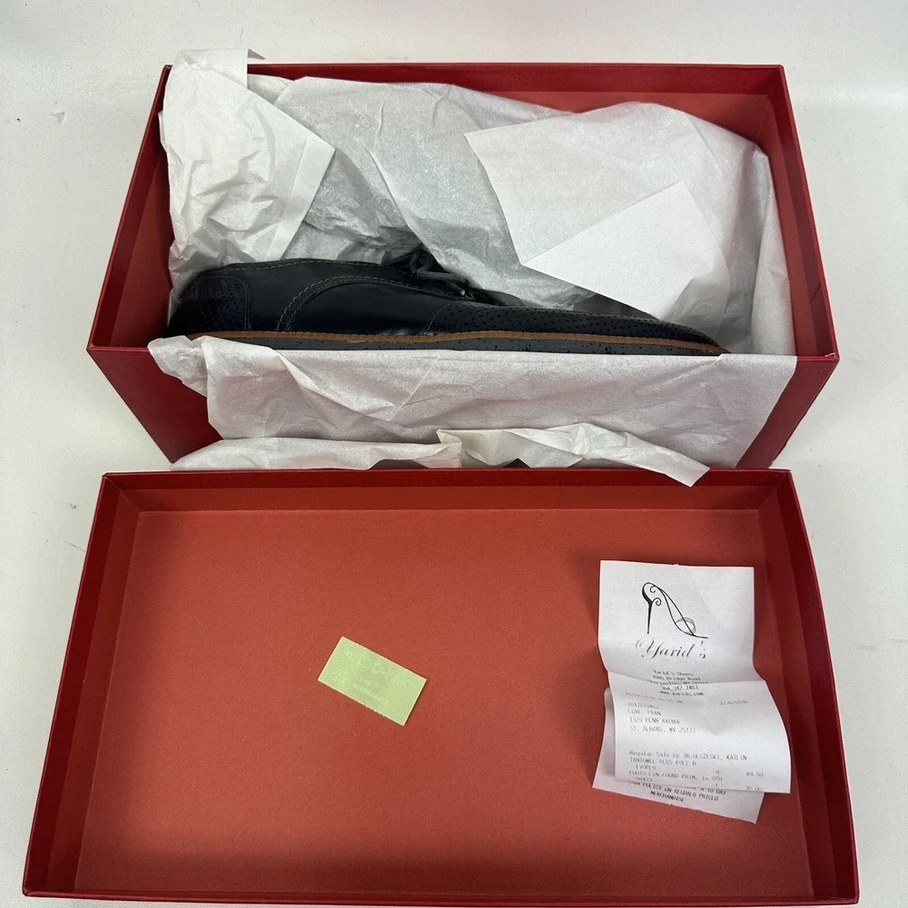 Donald J Pliner EDD-61 Black Wingtip Sneaker Style Dress Shoes Men's Size 11.5 M